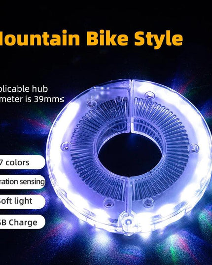 ROCKBROS Bicycle Wheel Light Smart 12 LED Flash Light Warning Light Kids Balance MTB Bike Light Vibration Sensing Light 1PCS