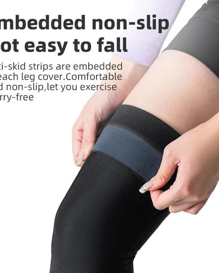 ROCKBROS Winter Leg Warmers Cycling Sports Leg Warmer Men's Women's Breathable Nylon anti-slip Legging Running Bodybuilding