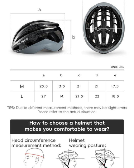 ROCKBROS Cycling Helmet Ultralight Fashion Breathable MTB Road Bicycle Helmet Men Women Suit 54-62CM Racing Bike Equipments ﻿