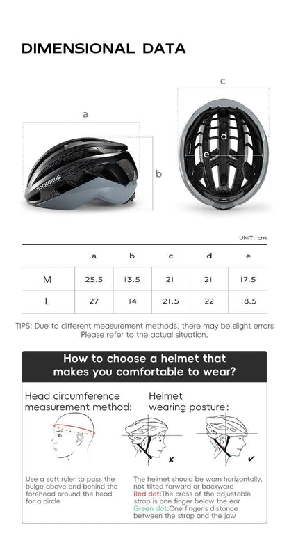 ROCKBROS Cycling Helmet Ultralight Fashion Breathable MTB Road Bicycle Helmet Men Women Suit 54-62CM Racing Bike Equipments ﻿