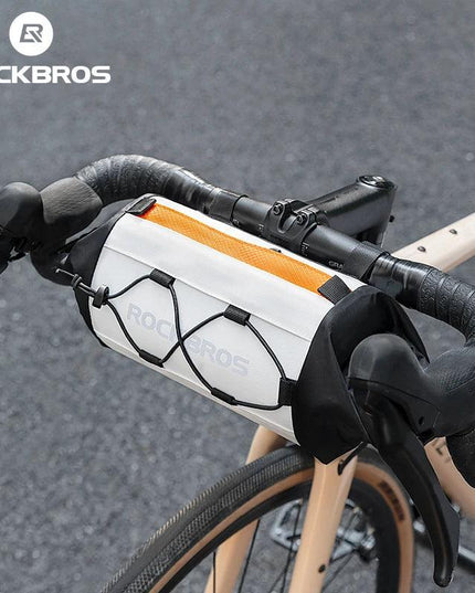 ROCKBROS Bike Bag Portable Handlebar Pannier 2.4L Big Capacity Shoulder Bag  Frame Tube Bag Elastic Band Bicycle Accessoriescase