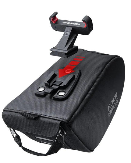 ROCKBROS Cycling Tail Bag Detachable Seat Pack Bag Large Capacity Waterproof Portable Riding Adjustable Bike Bag 0.8L-1.3L