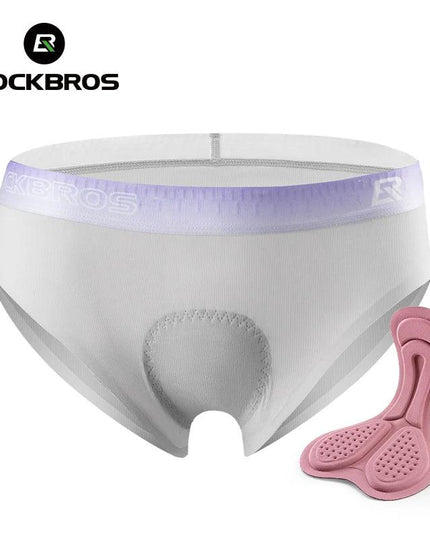 ROCKBROS Women Cycling Underwear Padded Shockproof Mountain MTB Bicycle Shorts Comfortable Underwear Tights Women Shorts