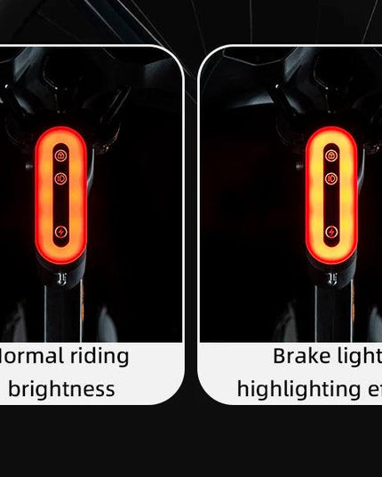 ROCKBROS Bicycle Tail Light With Lock Bluetooth Password Pairing Bike Lock Light IPX6 Waterproof Warning Light Tail  Accessories