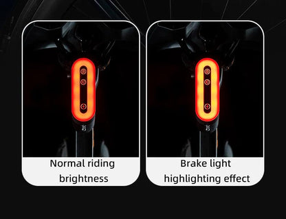 ROCKBROS Bicycle Tail Light With Lock Bluetooth Password Pairing Bike Lock Light IPX6 Waterproof Warning Light Tail  Accessories