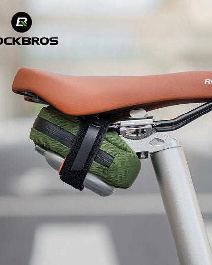 ROCKBROS Bicycle Saddle Bag 0.35L Mini Portable Tail Bag MTB Mountain Road Bike Tool kit Repair Bag Reflective Cycling Accessori