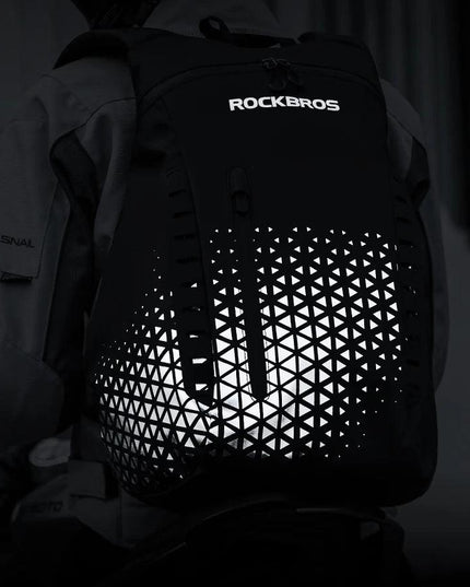 ROCKBROS Backpack High-Capacity Full Helmet Bag  Travel Luggage Bag 14.5L Breathable Reflective Motorcycle Rider Bags Accessory