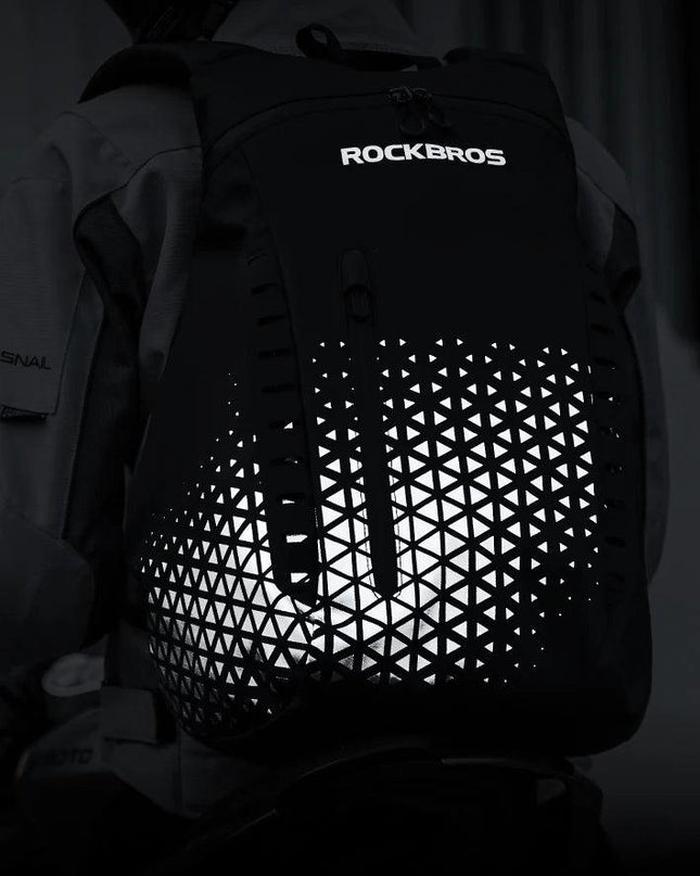 ROCKBROS Backpack High-Capacity Full Helmet Bag  Travel Luggage Bag 14.5L Breathable Reflective Motorcycle Rider Bags Accessory