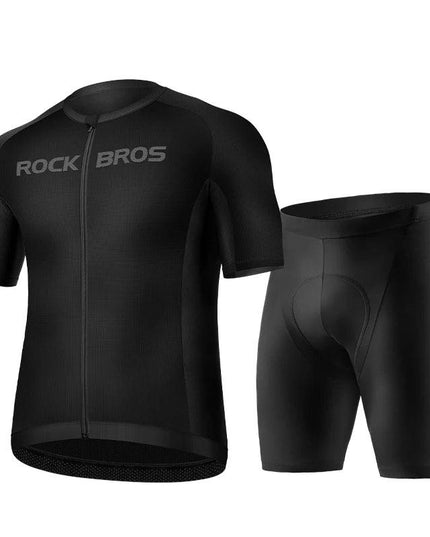 ROCKBROS Cycling Jersey Bib Set MTB Uniform Bike Clothing Quick-Dry Cycling Clothing Short Bicycle Short Sleeve Summer Ciclismo