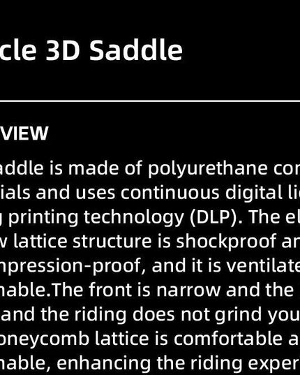 ROCKBROS 3D Printed Bicycle Carbon Saddle Ultra-Light Shock-Absorption MTB Road Profession Racing Bicycle Cycling Saddle