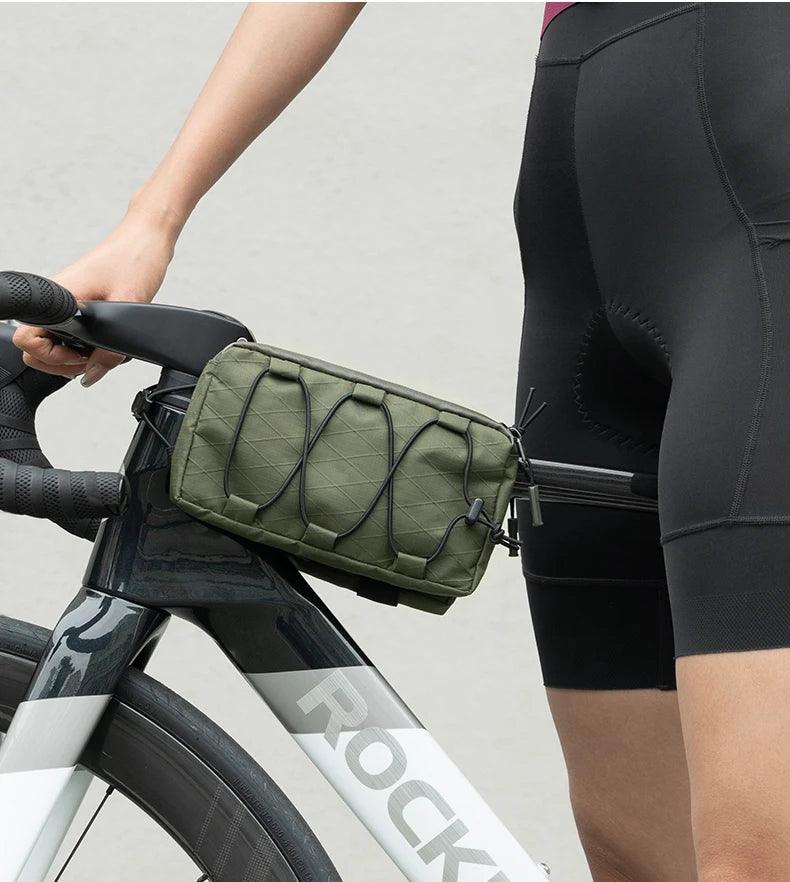 ROCKBROS Bike Bag Top Tube Bag Floating Installation Method Cycling Saddlebags Bicycle Pannier Bag Large Capacity Equipment