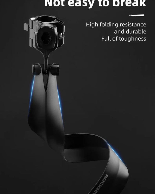 ROCKBROS Bicycle Mudguard With Taillight Quick Release Road Bike Mudguard PP Aluminum Alloy  Support Fender Adjustable Parts