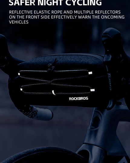 ROCKBROS Bicycle Front Bag Large Capacity Storage Case MTB Road Cycling Bicycle Handlebar Multifunction Basket Bike Accessories