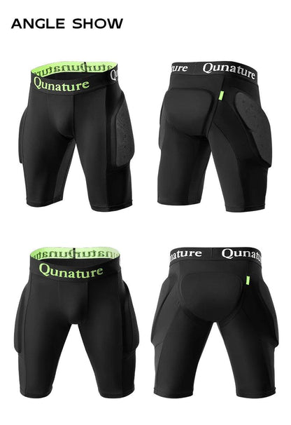 Qunature Ski Hip Protector Pants Adjustable Adult Sports Gear Shorts Snowboard Protection 3D Hip Pads for Motorcycle Skating