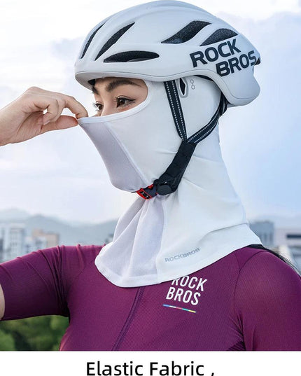 ROCKBROS UV Protection Face Cover Summer Cool Balaclava Ice Silk Anti-UV Cycling Full Face Cap Riding Headgear Masks Breathable
