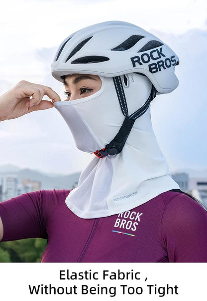 ROCKBROS UV Protection Face Cover Summer Cool Balaclava Ice Silk Anti-UV Cycling Full Face Cap Riding Headgear Masks Breathable