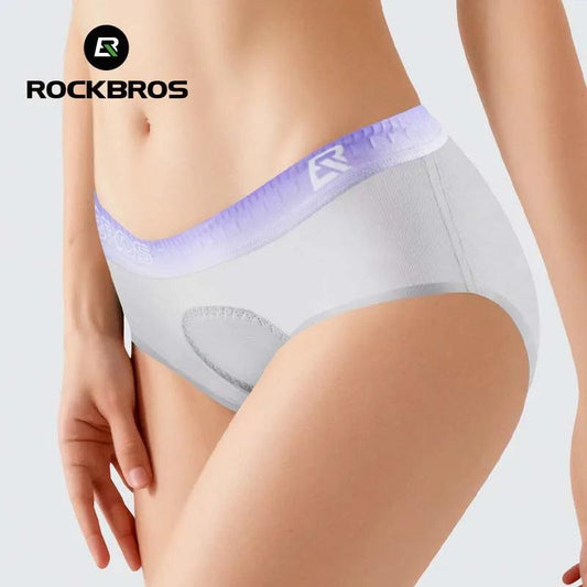 ROCKBROS Women Cycling Underwear Padded Shockproof Mountain MTB Bicycle Shorts Comfortable Underwear Tights Women Shorts