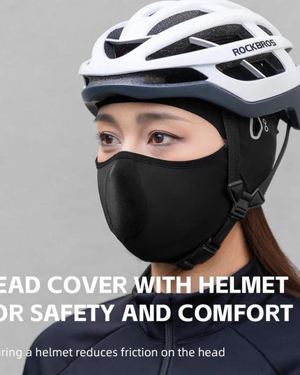ROCKBROS Warm Windproof Cycling Cap Full Face Mask Fleece Thermal Helmet Head Cover Balaclava Ski Bicycle Motorcycle Head Hat
