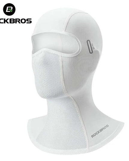 ROCKBROS Summer Breathable Cycling Cap Cooling Sun UV Protection Mask Balaclava Hat Bicycle Scarf Motorcycle Full Face Mask