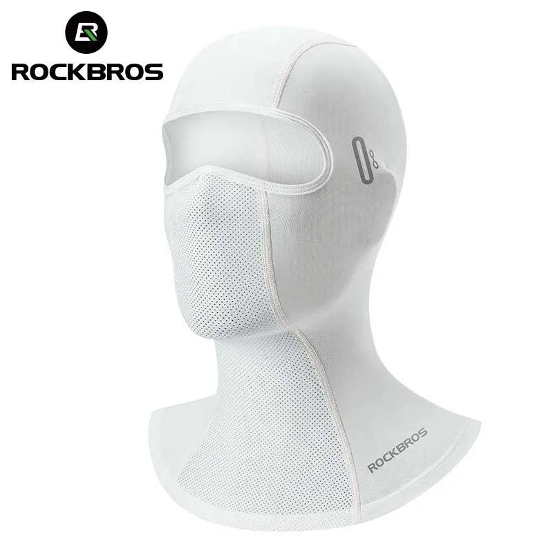 ROCKBROS Summer Breathable Cycling Cap Cooling Sun UV Protection Mask Balaclava Hat Bicycle Scarf Motorcycle Full Face Mask