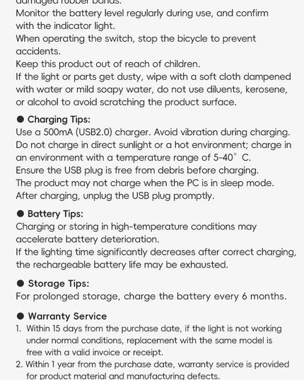 ROCKBROS BicycleTaillight Smart Brake Sensing Day/Night Sensing Waterproof Type-C Cycling Taillight Bike Accessories R Series