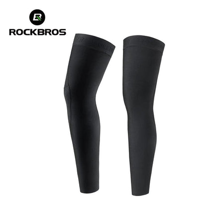 ROCKBROS Winter Leg Warmers Cycling Sports Leg Warmer Men's Women's Breathable Nylon anti-slip Legging Running Bodybuilding