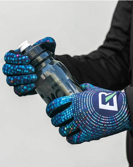 ROCKBROS Cycling Gloves Winter Warm Fleece Long Finger Gloves Mountain Road Cycling Gloves Full Finger Lengthened Wrist Guards
