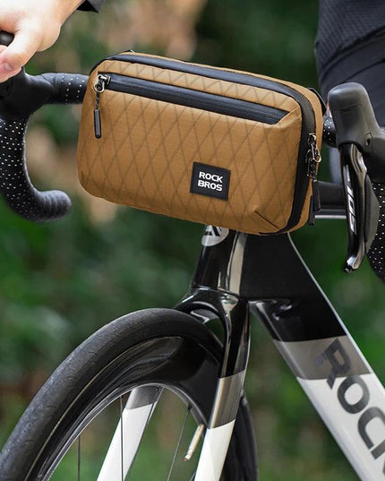 ROCKBROS Bicycle Bag Portable Lightweight MTB Road Bike Handlebar Bag 2.1L Big Capacity Multifunctional Riding Shoulder Bag