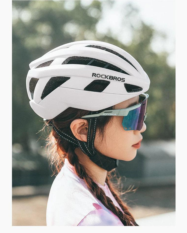 ROCKBROS Cycling Helmet Men Women Bicycle Helmet Intergrally-molded Adjustable MTB Road Thickened Sport Safe Hat Bike Helmet