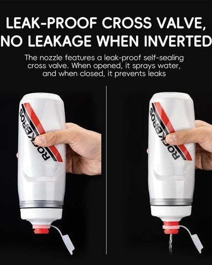 ROCKBROS Cycling Water Bottle Cold Water Insulated Thermal Silicone Bottle Fitness Outdoor Bicycle Portable 620ml Water Kettle