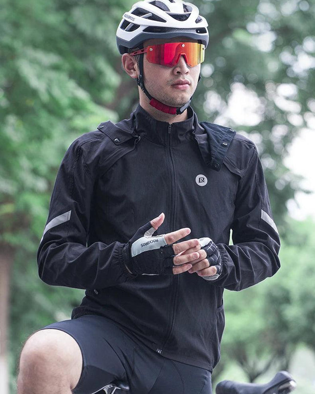ROCKBROS Cycling Jacket Bicycle Men Jersey Breathable Clothing MTB Women Windproof Reflective Quick Dry Coat Sports Equipment