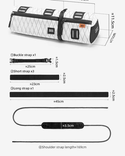 ROCKBROS Multifunctional Bike Bag Windproof Detachable Bag Large Capacity Pannier As Front Bag Tail Bag Cycling Accessories