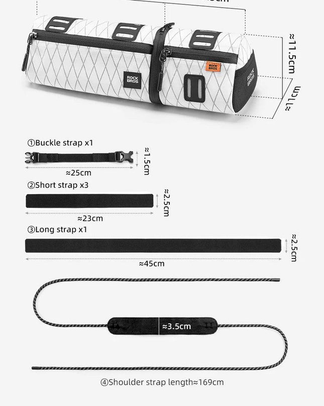 ROCKBROS Multifunctional Bike Bag Windproof Detachable Bag Large Capacity Pannier As Front Bag Tail Bag Cycling Accessories