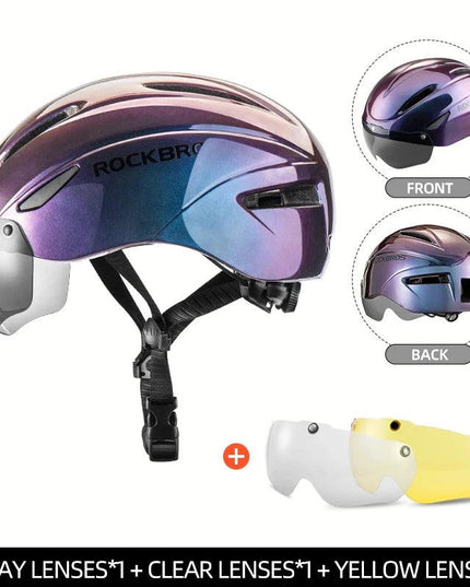 ROCKBROS Bicycle Helmet Cycling LED Light Rechargeable Cycling Helmet Mountain Road Bike Helmet Sport Safe Hat For Man