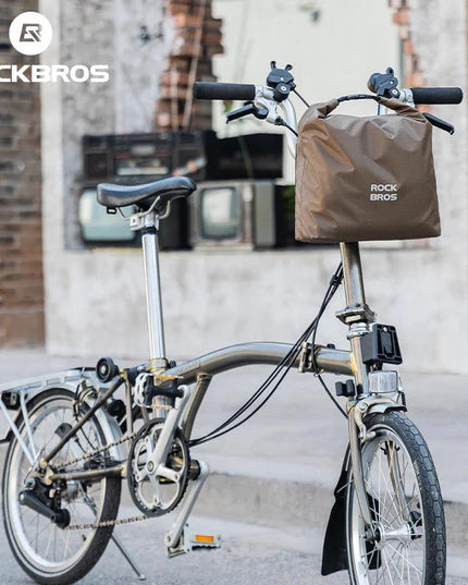 ROCKBROS Bicycle Front Bag Waterproof Handlebar Bag 2.5-4L Capacity Nylon Portable Bag for Folding Bike MTB Cycling Accessories