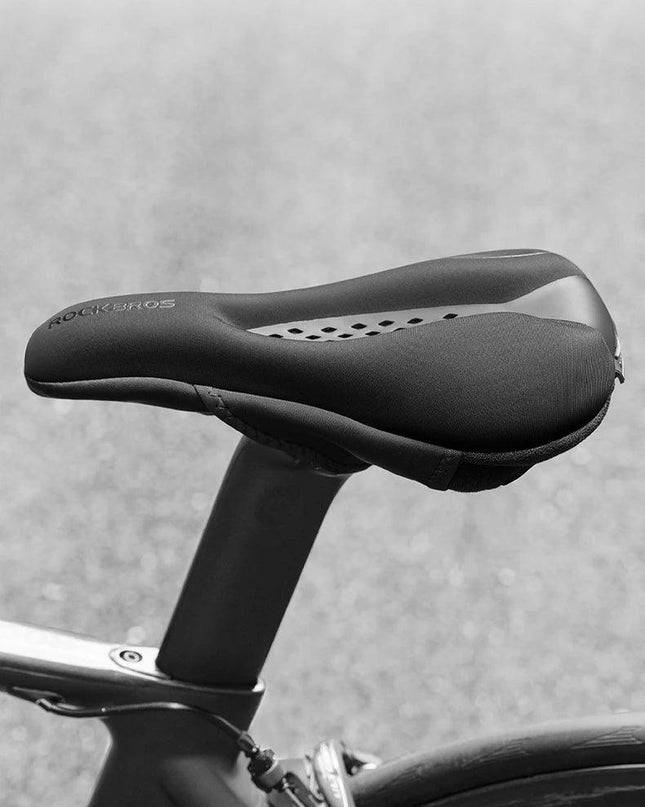 ROCKBROS Bicycle Saddle Cover Liquid Silicone Gel Breathable Seat Soft Thickened MTB Shockproof Cushion Cycling Accessories