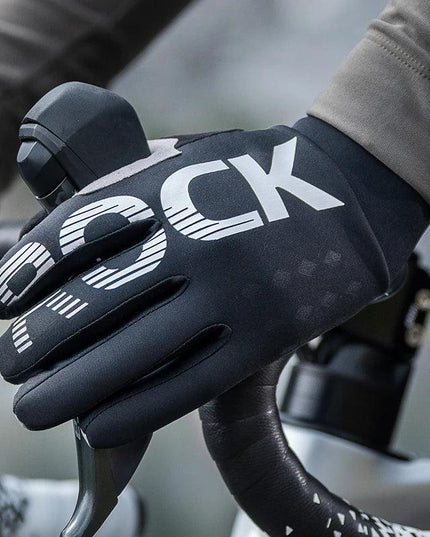 ROCKBROS Bike Glove Winter Warm Windproof Gloves Fleece Long Finger Touch screen Gloves Outdoor Sports Running Riding Mittens
