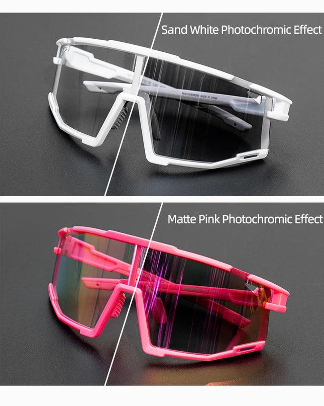 ROCKBROS Cycling Sunglasses Photochromic Polarized Bike Glasses UV400 Ultraviolet Outdoor Sport Hiking Glasses Eyewear Equipment