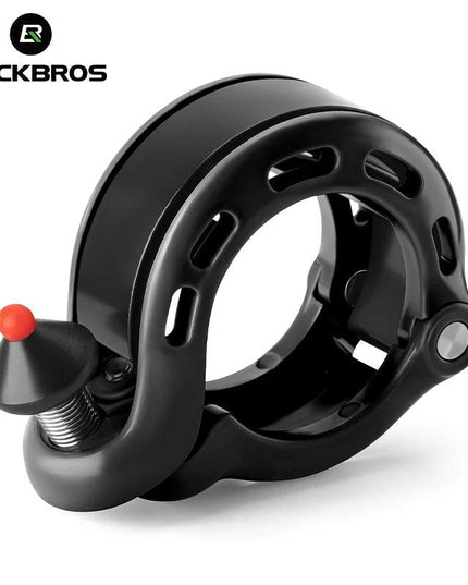 ROCKBROS Bicycle Bell MTB Road Cycling Horn Bike Handlebar Bell Q-Type Hidden Bell Safety Rainproof Anti-Slip Bike Accessories