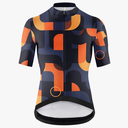 Men's Short Sleeve Geometric pattern Cycling Jersey