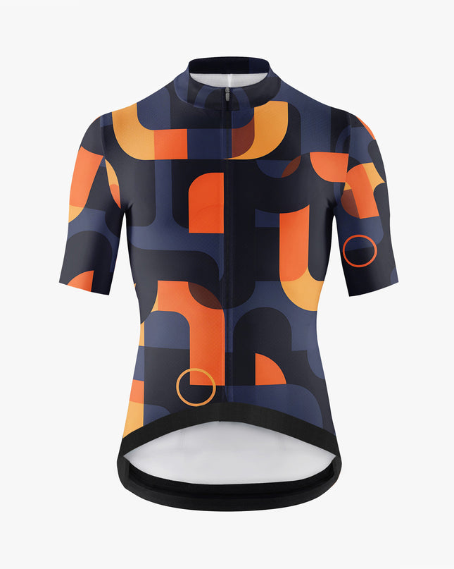 Men's Short Sleeve Geometric pattern Cycling Jersey