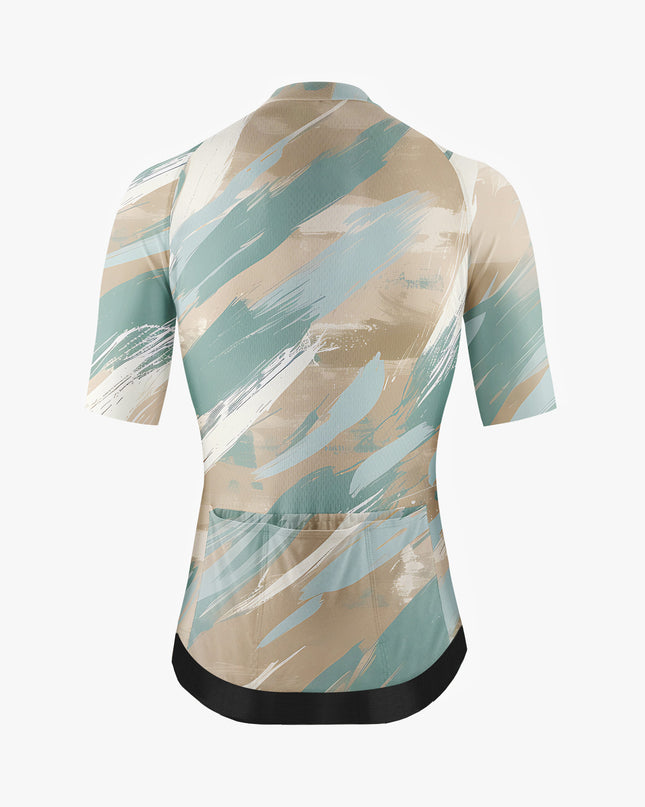 Men’s Beige & Aqua Graffiti Cycling Jersey