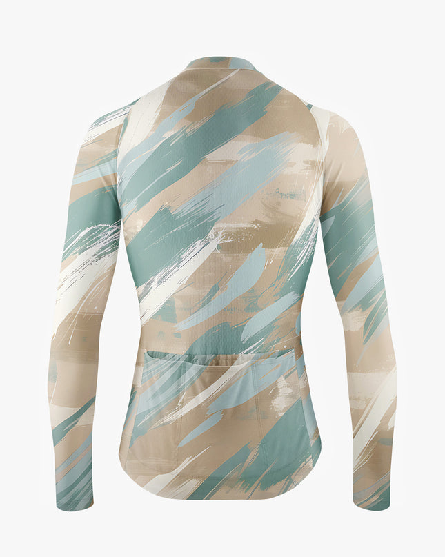 Men’s Beige & Aqua Graffiti Cycling Jersey