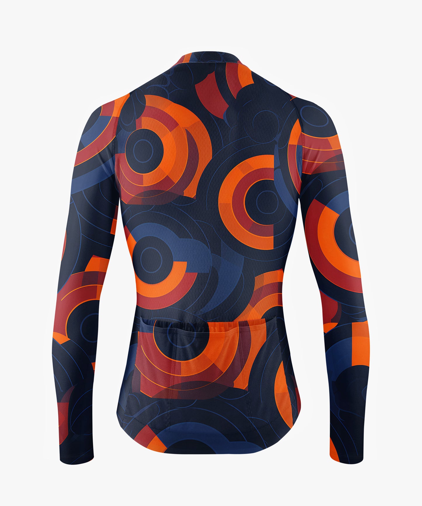 RockBros Men’s Black Cycling Jersey with Colorful Circles Print