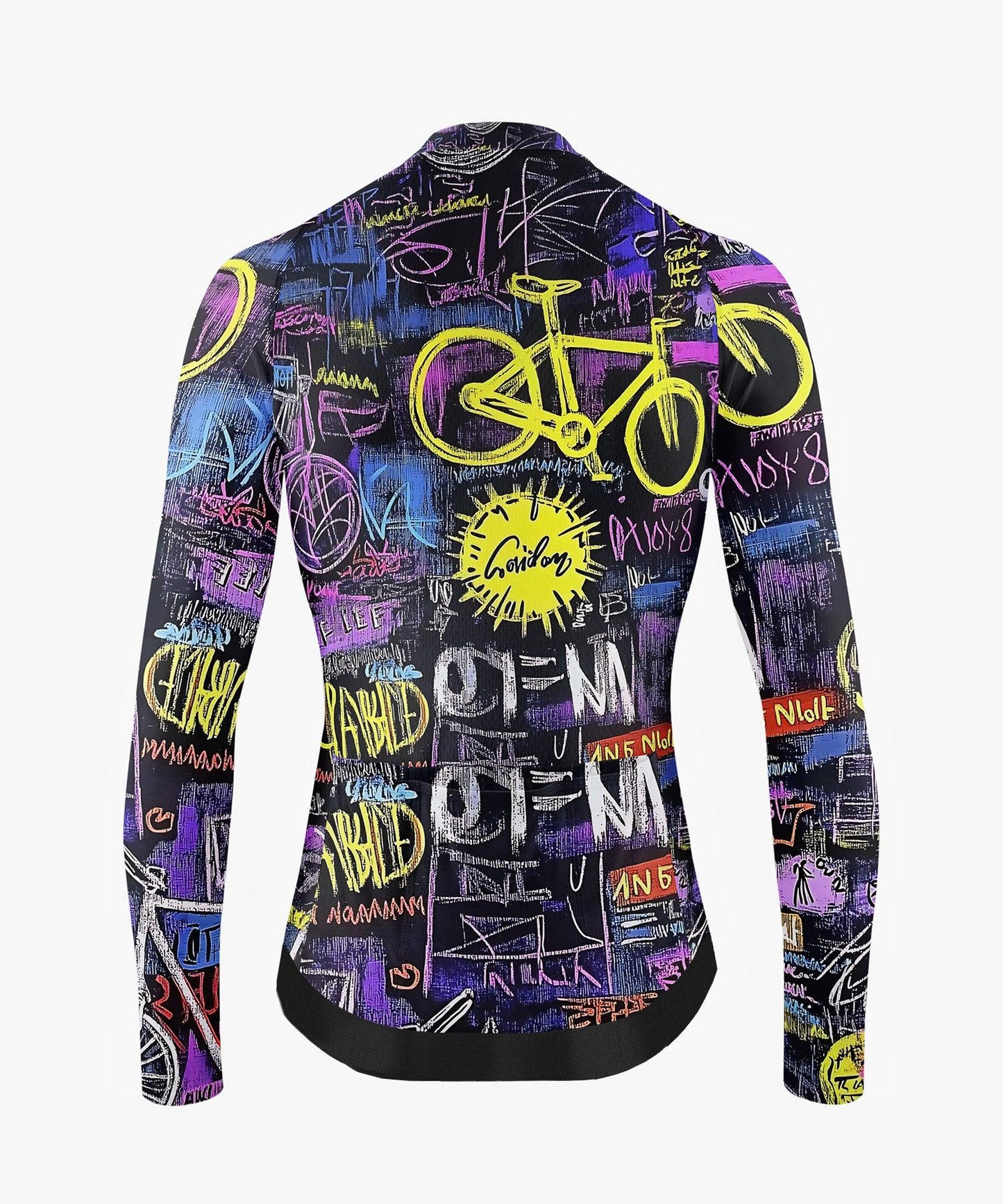 Bicycle Graffiti Printed Cycling Jerseys for Men