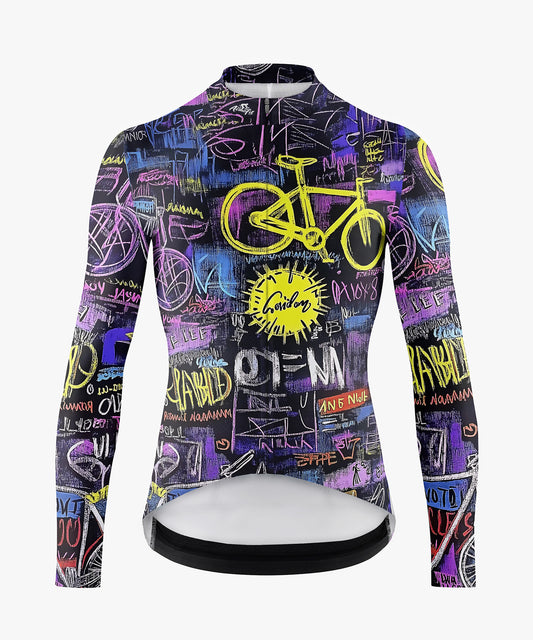 RockBros Men’s Cycling Jersey with Colorful Elements