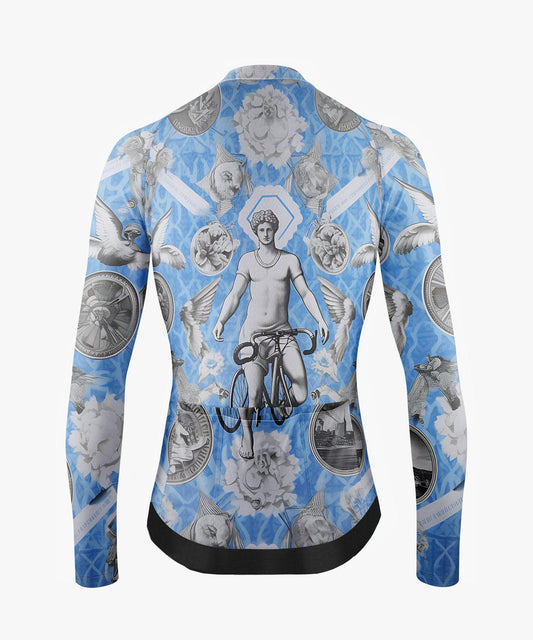 Ancient Greek Pattern Printed Cycling Jerseys for Men