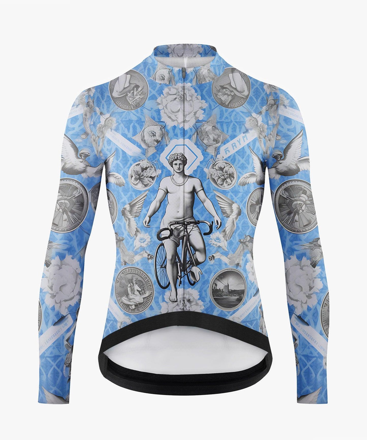 Ancient Greek Pattern Printed Cycling Jerseys for Men