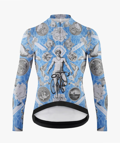 Ancient Greek Pattern Printed Cycling Jerseys for Men