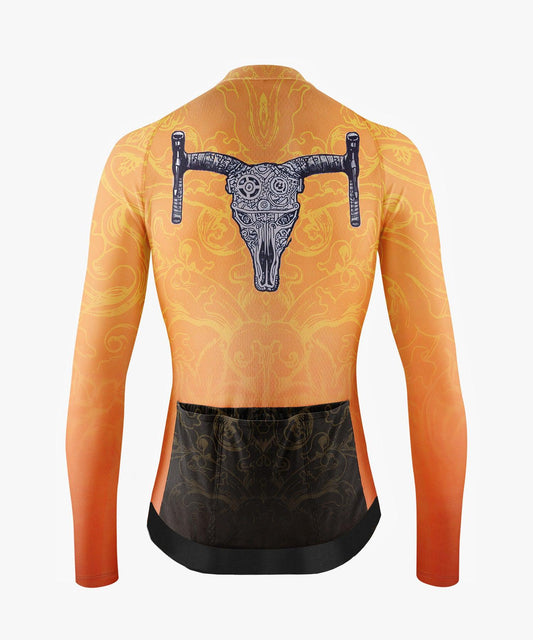 Men's Contrast Orange Cycling Jersey